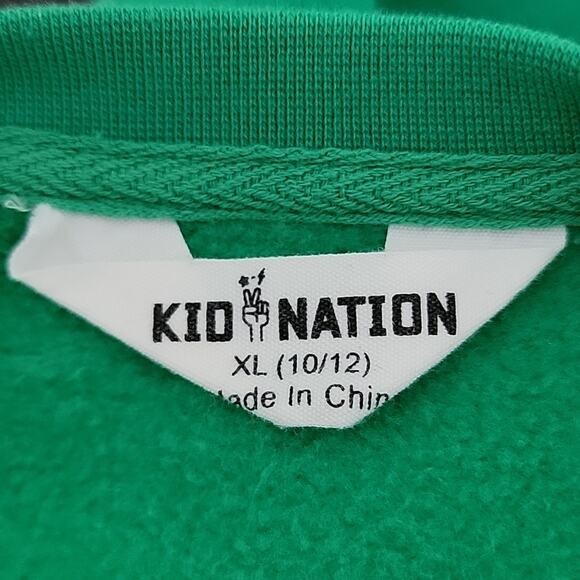 Kid Nation Green Crewneck Pullover Sweatshirt XL - Picture 8 of 10